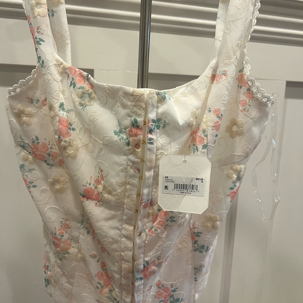 Altar’d State Floral Embroidered Corset Top